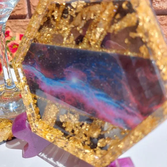 Space/Galaxy 4 Coaster Set - Picture 4 of 10